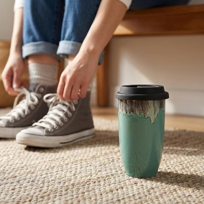 Bosmarlin Ceramic Travel Coffee Cup