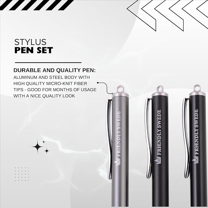 The Friendly Swede Mesh Tip Stylus Pen