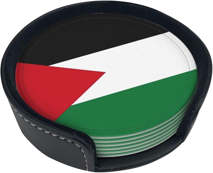 Palestinian Flag Coasters for Drinks