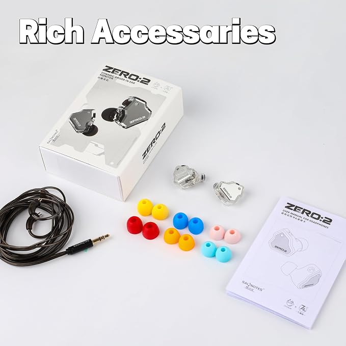 Linsoul 7Hz x Crinacle Zero:2 in Ear Monitor, Updated 10mm Dynamic Driver IEM