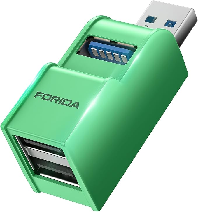 FORIDA 3 Ports USB 3.0 Adapter, USB Hub