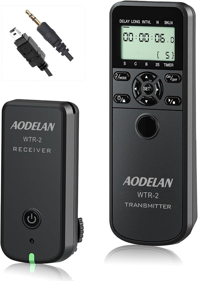 Wireless Shutter Camera Remote Intervalometer Timer Compatible
