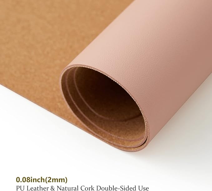 Cork Desk Mat - Dual-Sided Desk Pad