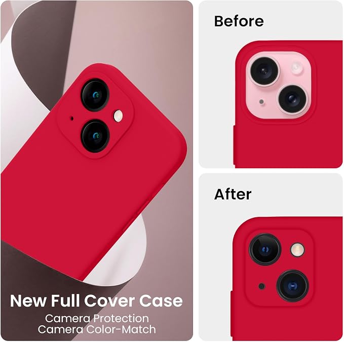 FireNova Designed for iPhone 15 Case, Silicone Upgraded Phone Case with