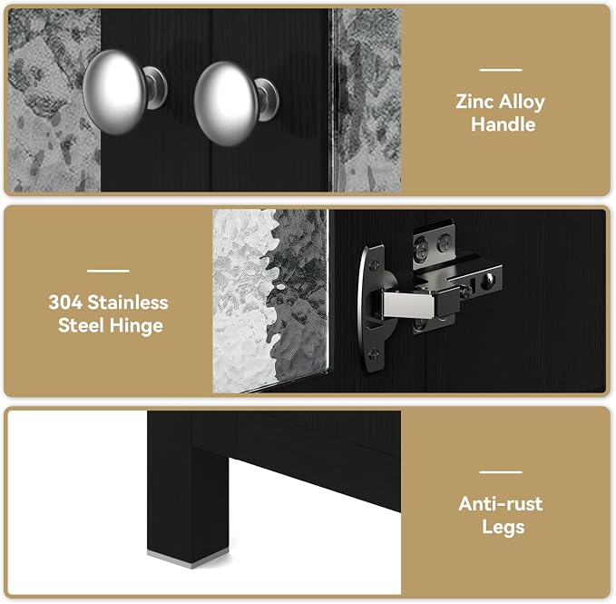 30-Inch Black Bathroom Vanity