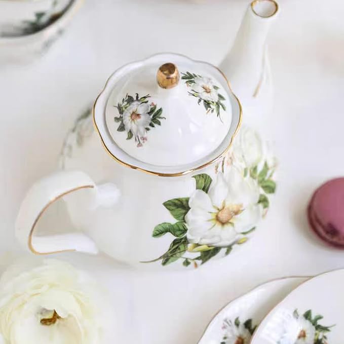 Ceramic Coffee Tea Gift Sets, European Luxury Tea Set, Suitable as A Gift