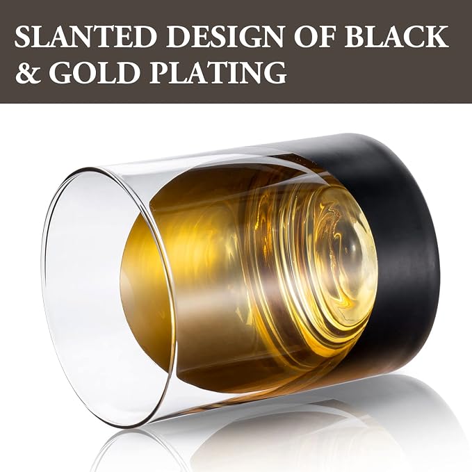 MyGift 12 oz Set of 4 Matte Black Drinking Glasses