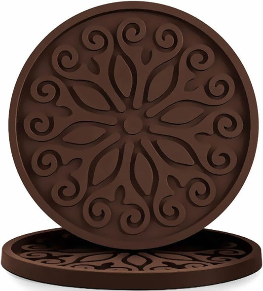 Silicone Coasters for Drinks, Resistant Reusable Drink Coasters-Great Gift for