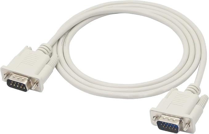 PNGKNYOCN 4.5 Feet DB 9 Pin Male to VGA 15 Pin Male Adapter Cable, RS232 to VGA
