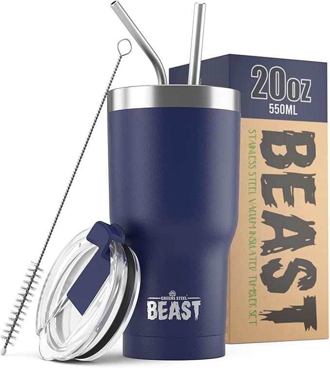 Beast 20 oz Tumbler Stainless Steel Vacuum Insulated Coffee Ice Cup Double Wall