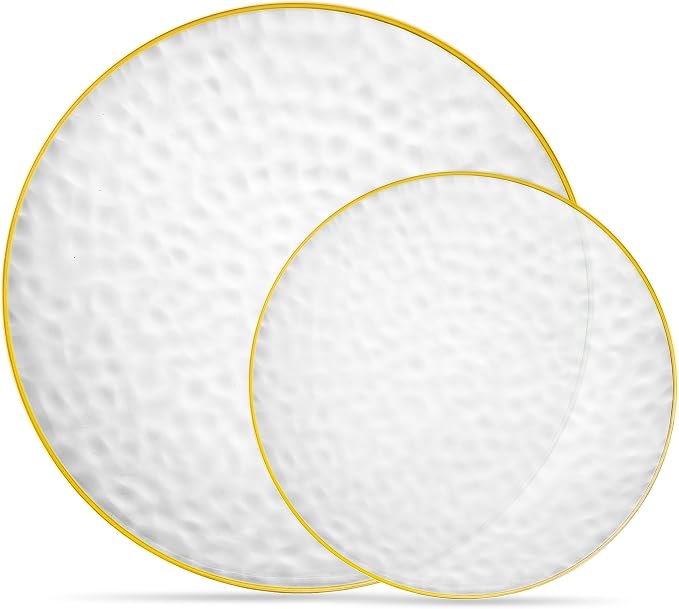 PLASTICPRO 64 Piece Combo Plates Set includes 32-7'' inch Plates & 32-10'' inch