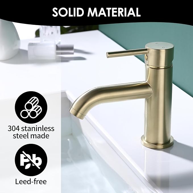 Single Handle Black Bathroom Faucet
