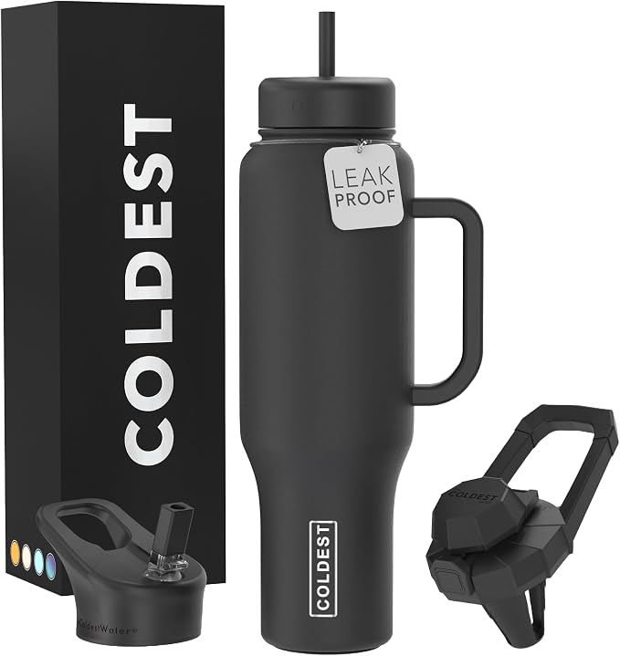 Coldest Tumbler with Handle and Straw