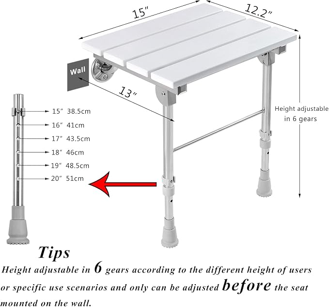 Folding Shower Seat Wall Mounted