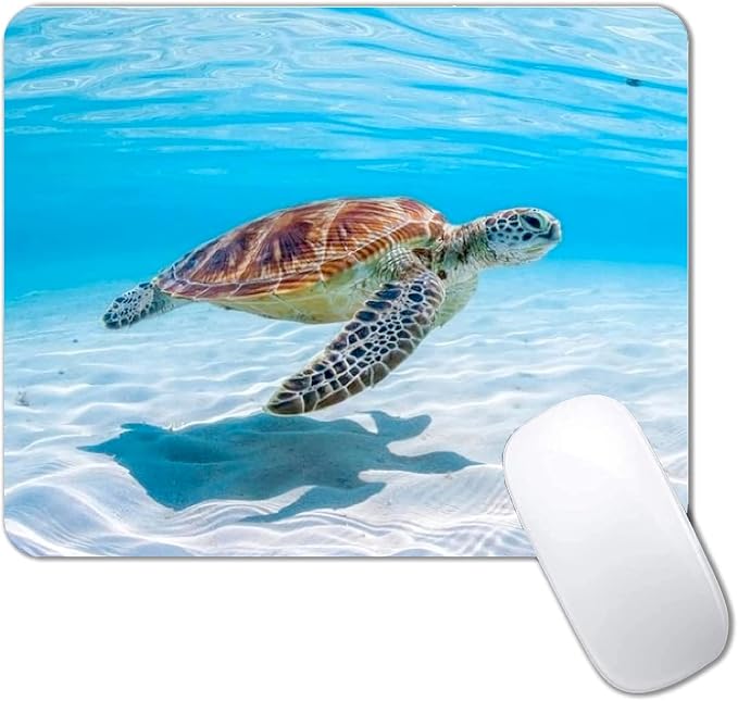 Sea Turtle Mouse Pad Non-Slip Rubber Base Gaming MousePads