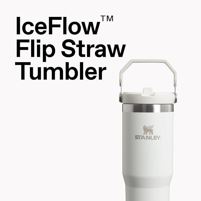 STANLEY IceFlow 2.0 Flip Straw Tumbler, 40 oz, Dark Navy | Easy Carry Handle |
