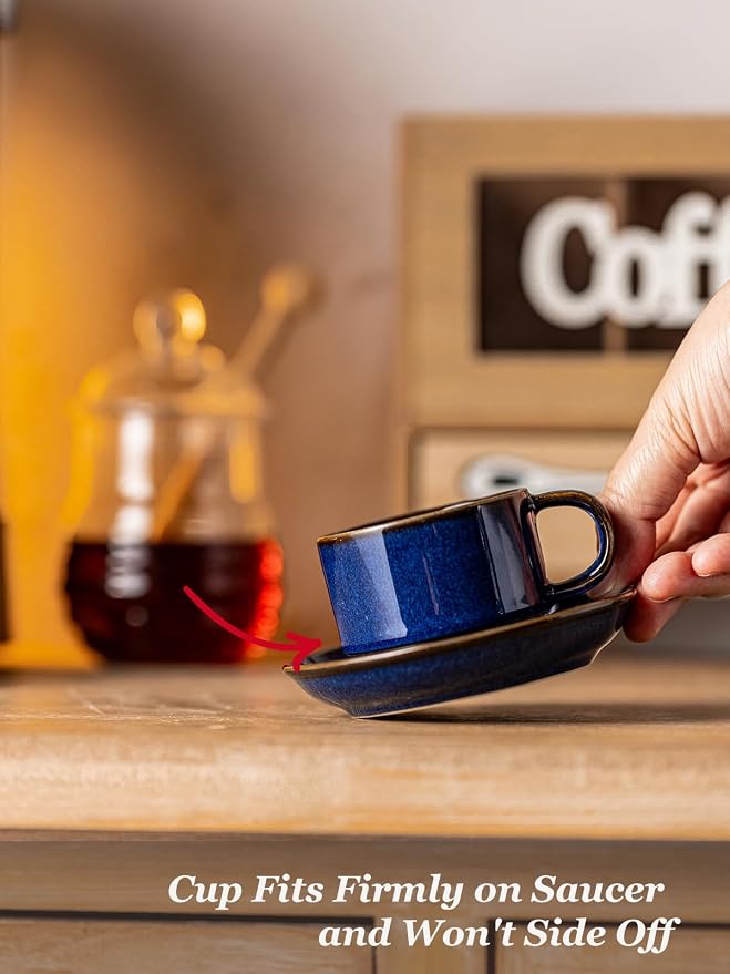 Gomakren 2.5oz Espresso Cups Set of 4