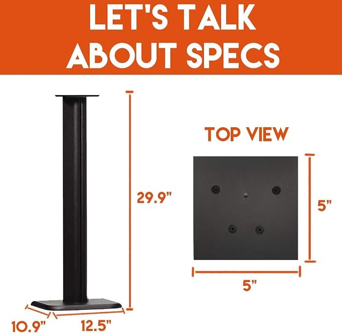 ECHOGEAR Universal Floor Speaker Stands