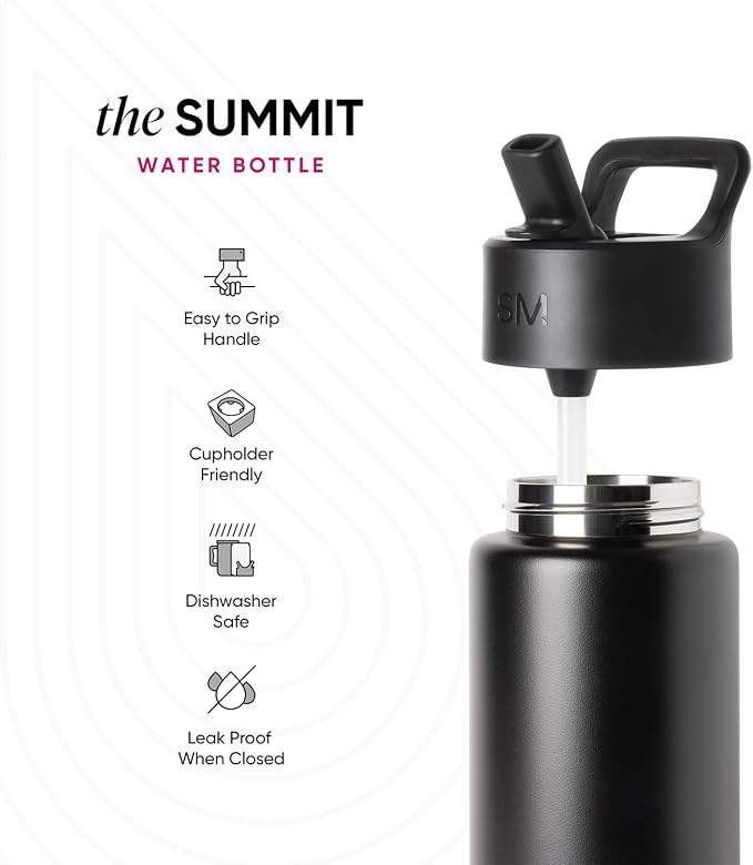 Simple Modern Personalized Kids Water Bottle | 14oz | Confetti | Insulated