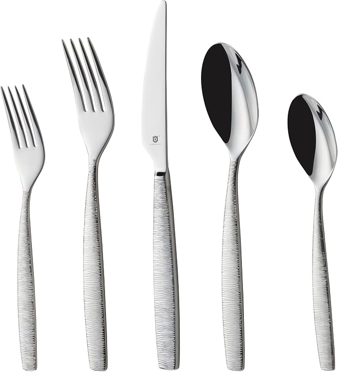 Engraved Silverware Set for 6 | 18/10 Stainless Steel Flatware