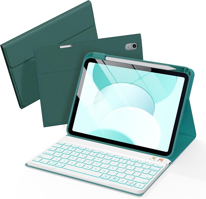 Folio Keyboard Case for iPad 10th Gen 10.9 inch and iPad 11th, Magnetic
