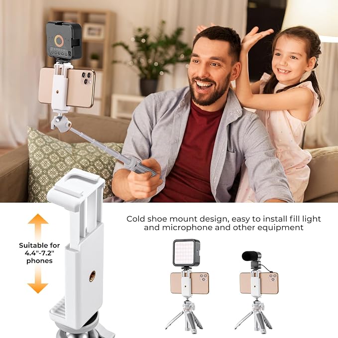 K&F Concept Selfie Stick Tripod, 360 Degree Rotation Mini Phone Stand