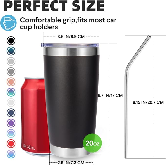 Volhoply 20oz Stainless Steel Tumbler