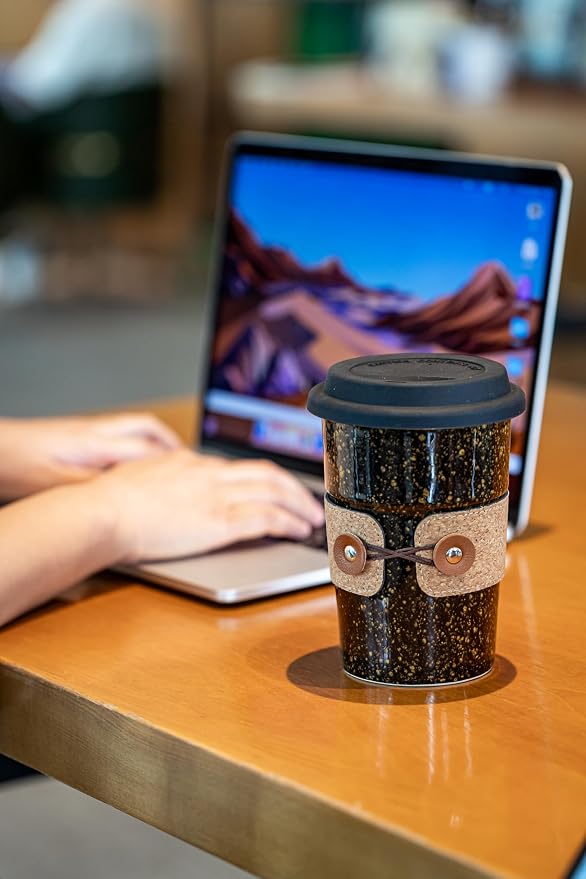 Large Ceramic Travel Coffee Mug