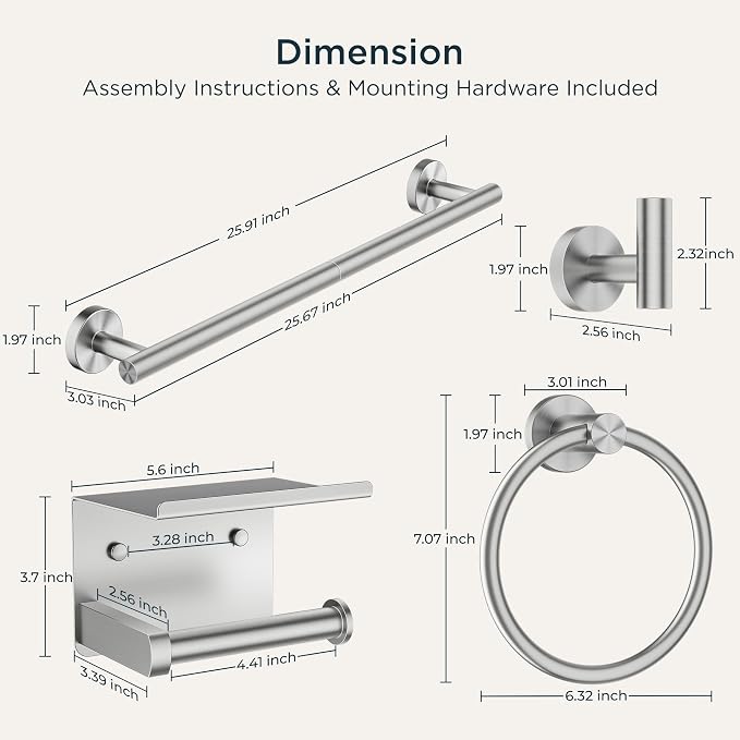 Bathroom Hardware Accessories Set