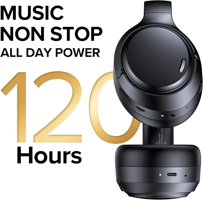 TAGRY Hybrid Active Noise Cancelling Bluetooth Headphones ENC Mic Clear Call