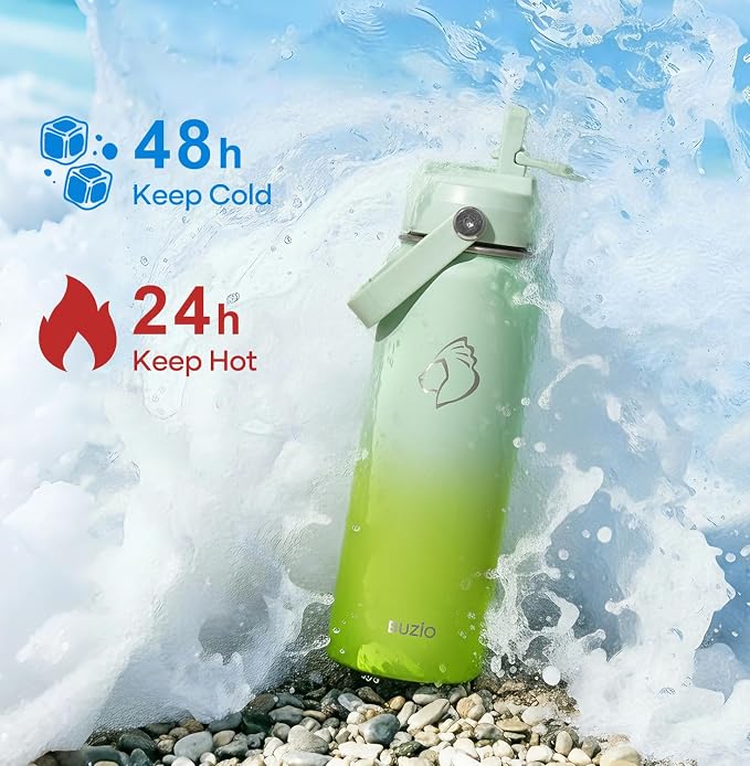 BUZIO 24 oz Insulated Stainless Steel Water Bottle