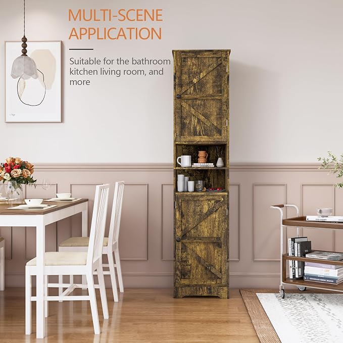Tall Bathroom Cabinet, Storage Cabinet