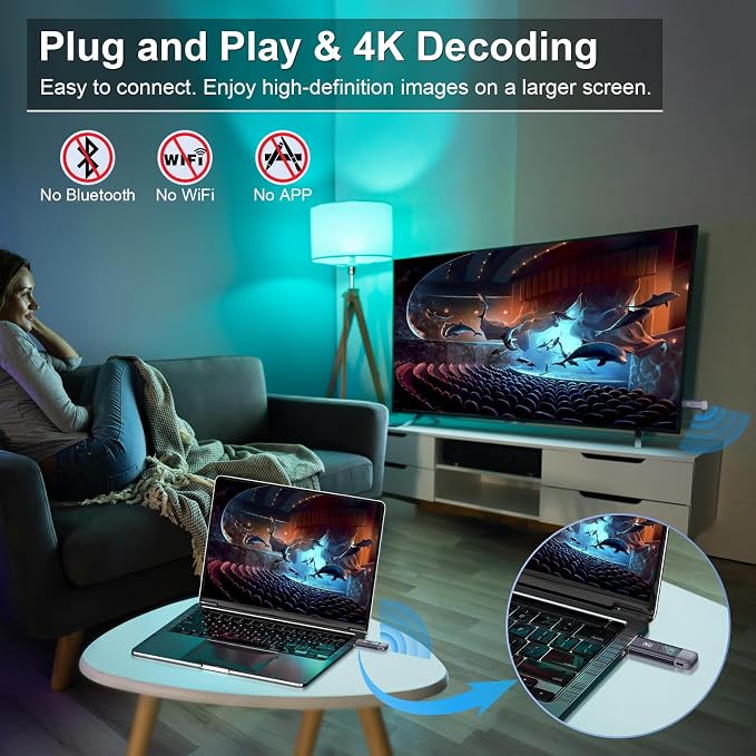 TTQ Wireless HDMI Transmitter and Receiver, TTQ Wireless HDMI Extender 4K