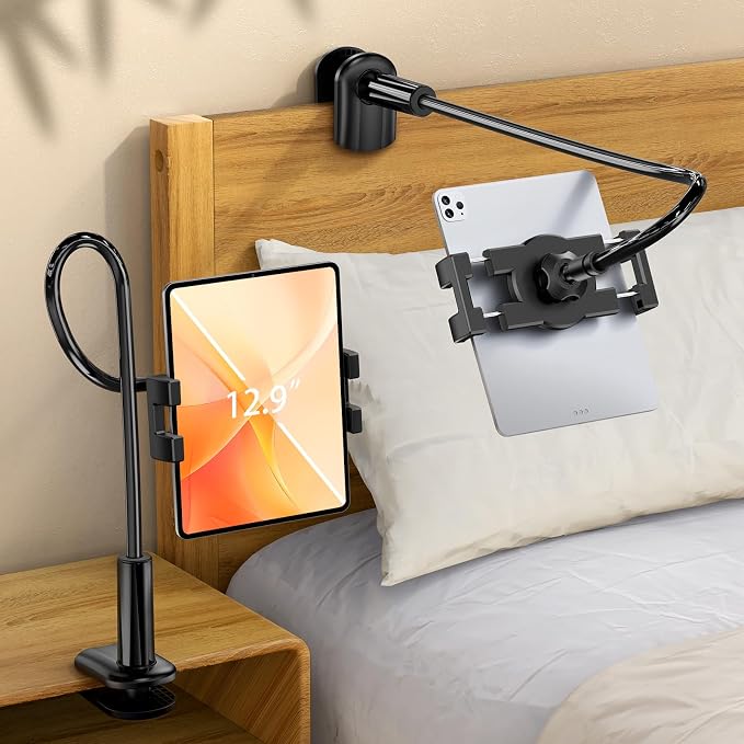 Tablet Stand, Kindle Holder for Reading in Bed, Phone Holder for Bed Desk