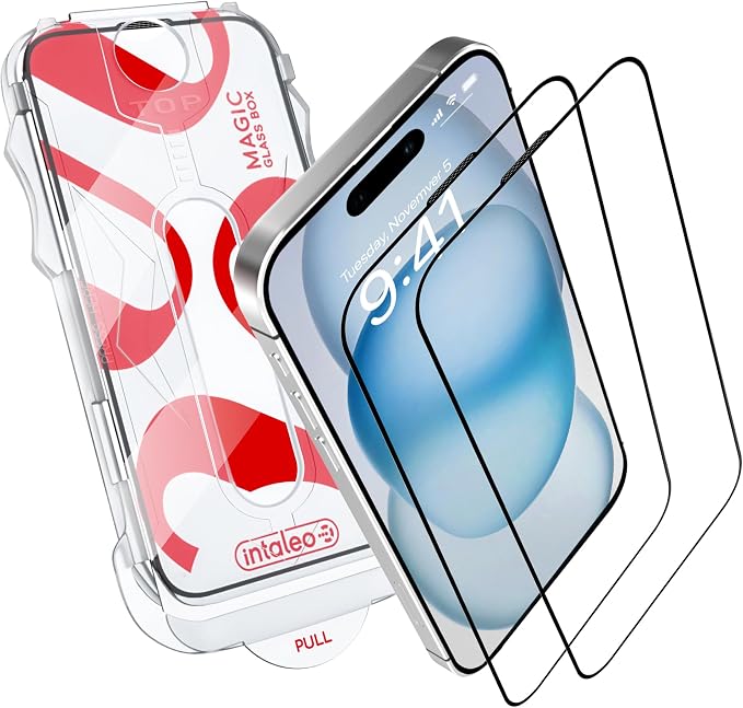Glass Screen Protector for iPhone 15 Plus – Tempered Glass Screen Protector