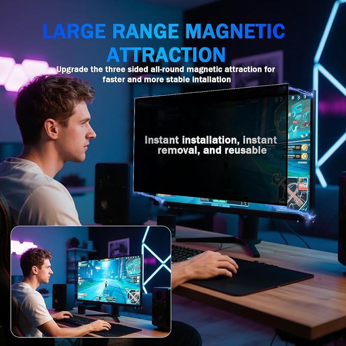 Magnetic Computer Privacy Screen Filter 24 Inch