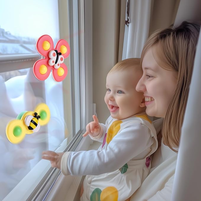 Suction Cup Spinner Airplane Travel Toys