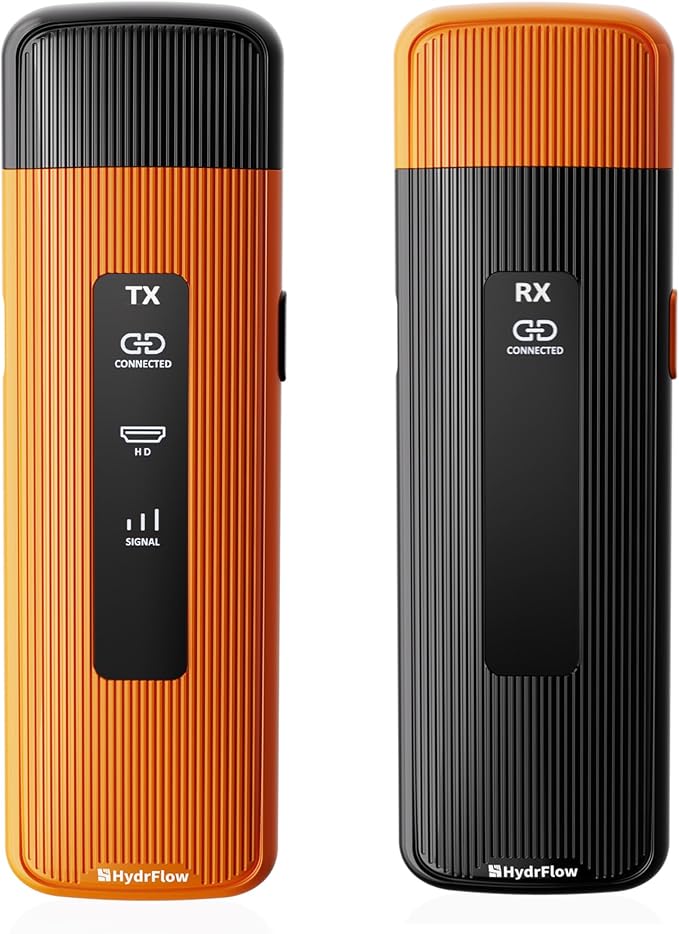 2025 Upgrade Wireless HDMI Transmitter and Receiver 328FT/100M, 2.4G/5G