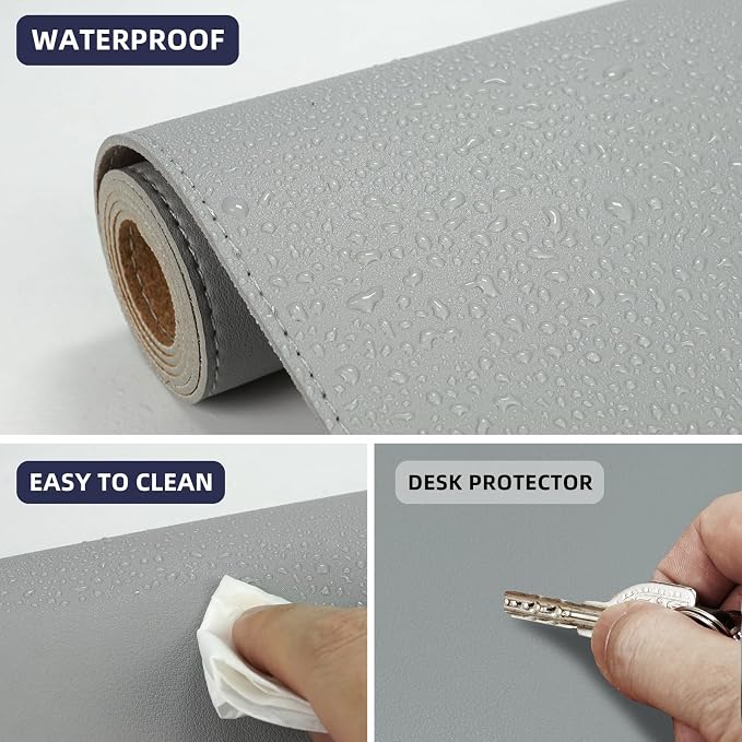 Leather Desk Protector, 47in*23.7in Large Mat