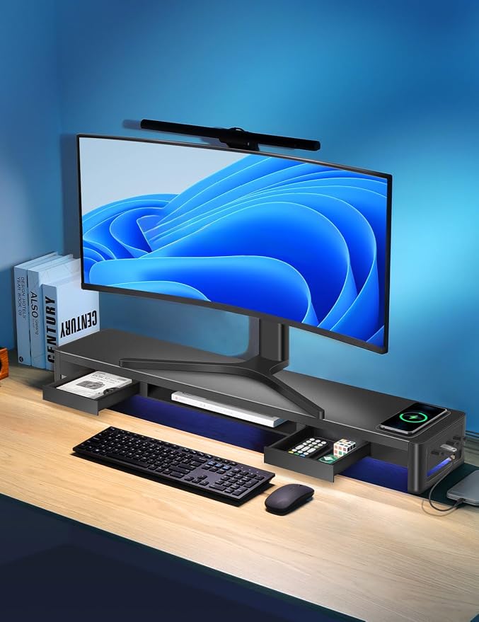 meatanty Dual Monitor Stand Riser