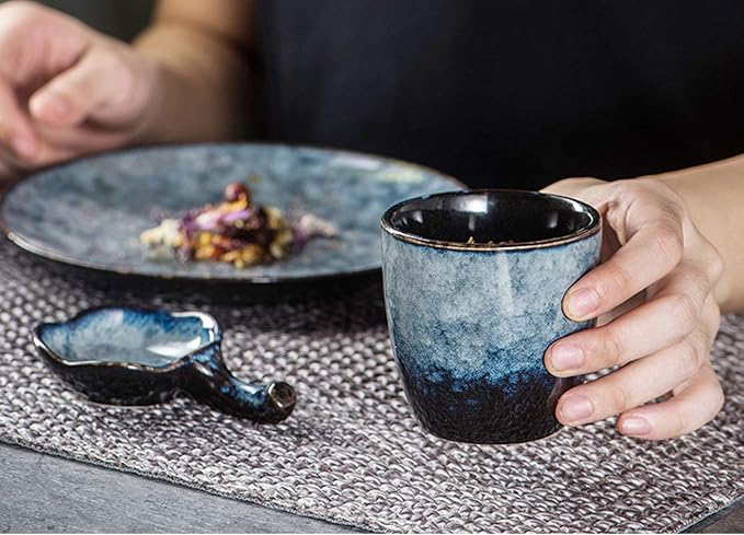 Ceramic Tea Cup, Kung Fu Tea set, Coffee Cup, Yerba Mate Set 4-piece companion