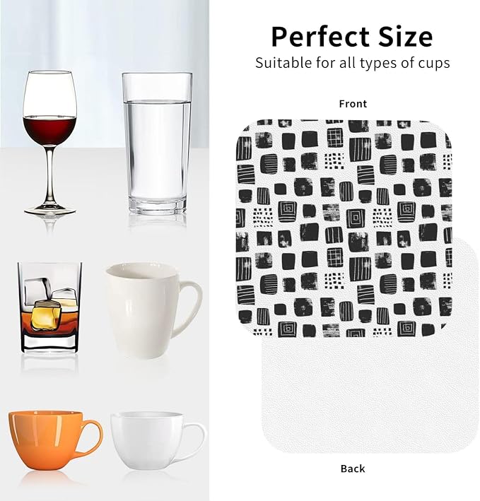Minimal Abstract Shapes Print Coasters