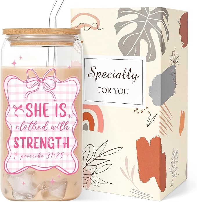 Christian Gifts for Women Glass Cups