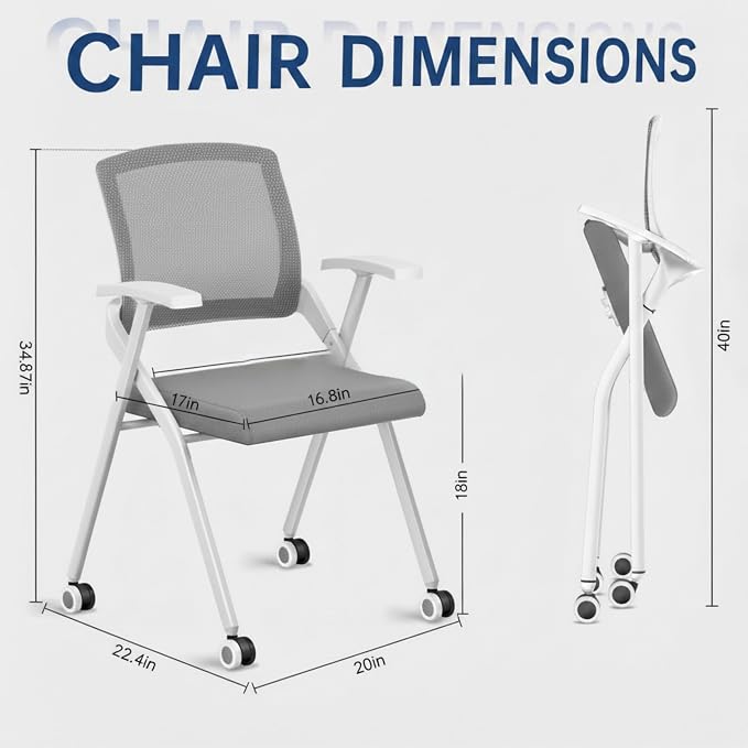 24 Pack Folding Office Chair