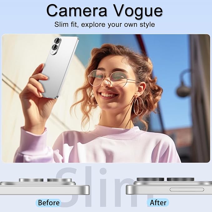 for Samsung Galaxy S25 Edge Camera Lens Protector, Individual Metal Ring