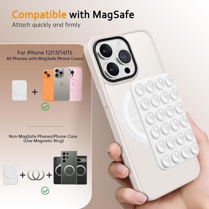 GONEZ Magnetic Suction Cup Phone Mount