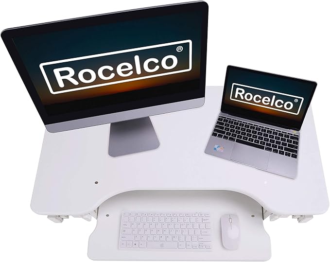 Rocelco 32" Height Adjustable Standing Desk Converter