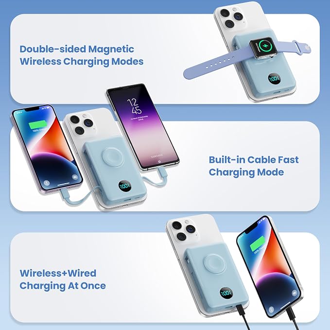 Magnetic Portable Charger 10800mAh