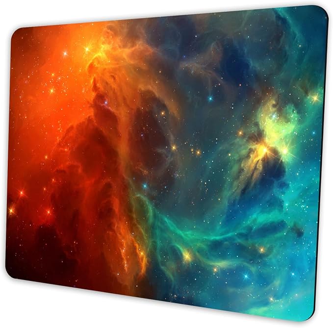 Galaxy Mouse pad, Non-Slip Washable Small Mouse mat 9.5 X 7.9 inch