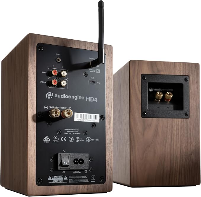 Audioengine HD4 24 Bit Bluetooth Bookshelf Speakers